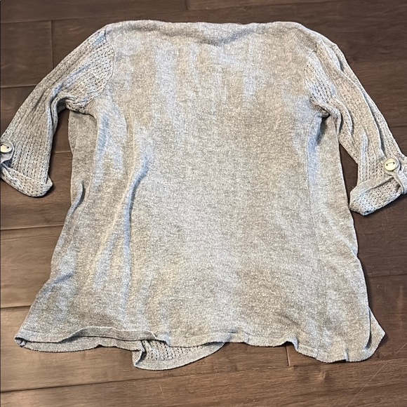 Rue21 Heather Gray Knit Cardigan, size small, lightweight drape style - Picture 7 of 10